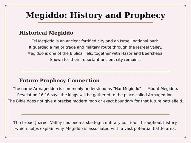 Megiddo history and prophecy image 1